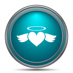 Heart angel icon