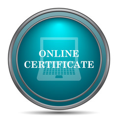 Online certificate icon