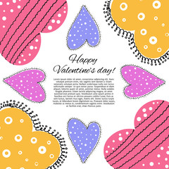 Happy valentines day card.