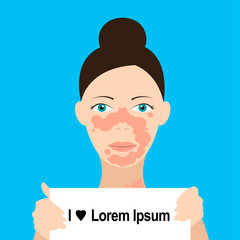 Skin problems Vector illustration