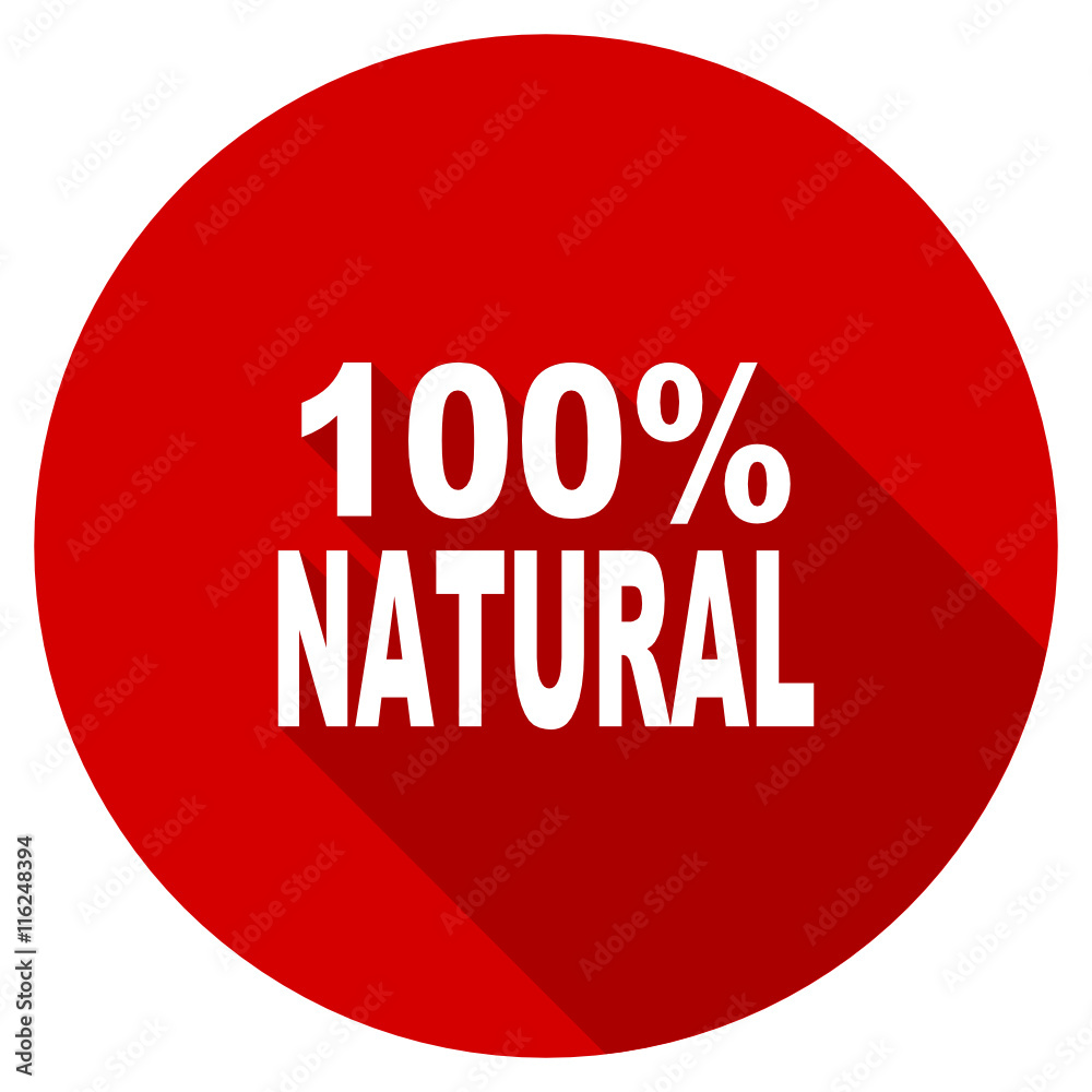 Poster Flat design red round vector icon