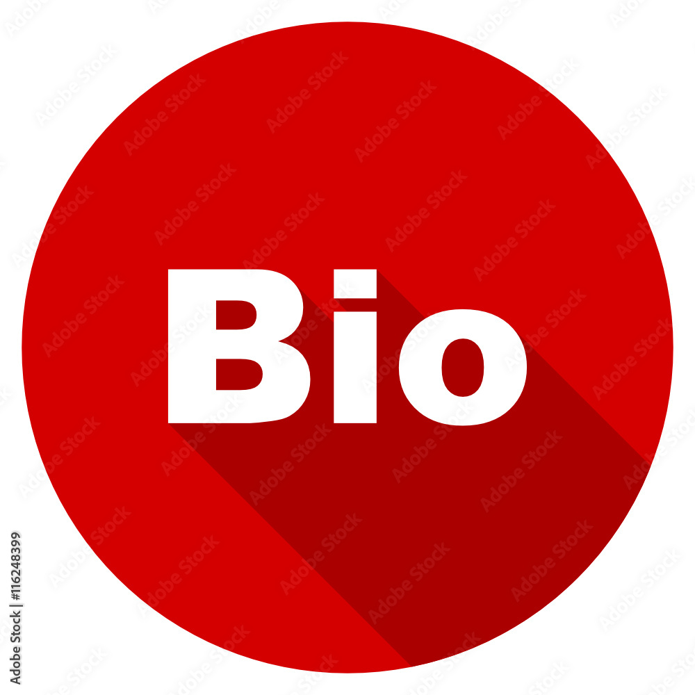 Poster Flat design red round vector icon