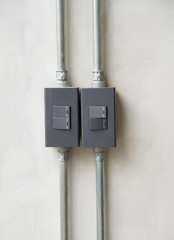 modern light switch.