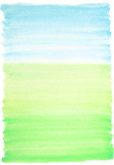 Light watercolor background blue and green colors
