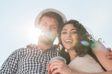 Portrait of a smiling young couple