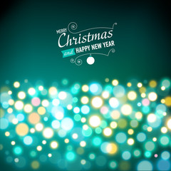 New year lights background.
