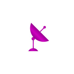 Vector satellite dish icon © Oleksandr Yuhlichek