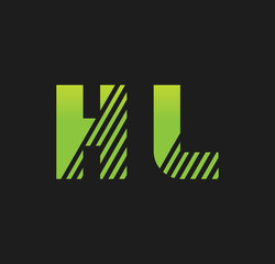 Obraz premium hl initial green with strip