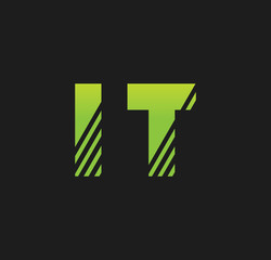 it initial green with strip