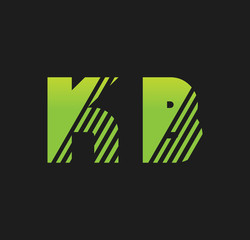 kb initial green with strip
