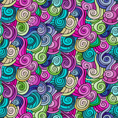 Vector seamless colored abstract pattern