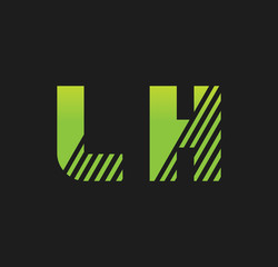 lh initial green with strip