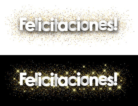 Congratulations paper banner.