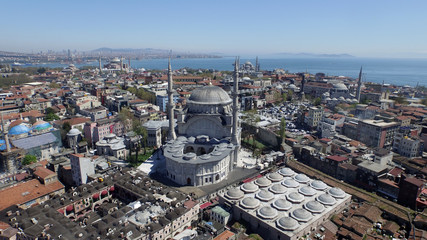 aerial view of Istanbul city