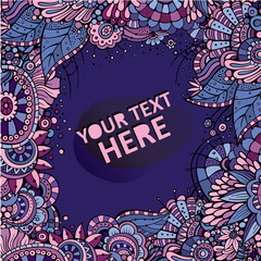 Abstract vector decorative nature ornamental background.