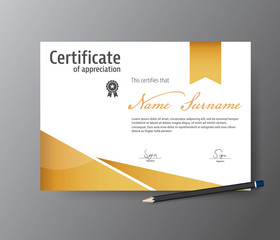 Vector template for certificate,modern diploma