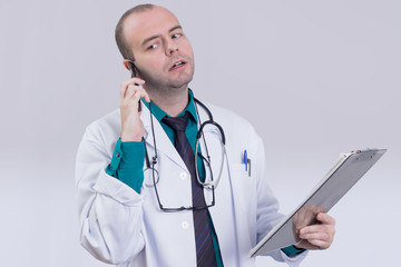 Doctor on a phone 