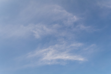 Blue sky with white clouds