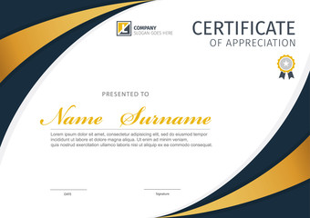 Obraz premium Vector template for certificate,modern diploma