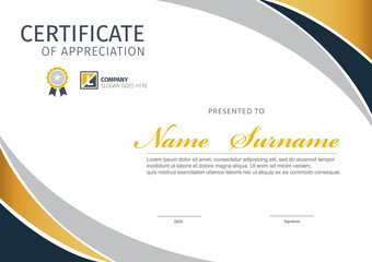 Vector template for certificate,modern diploma
