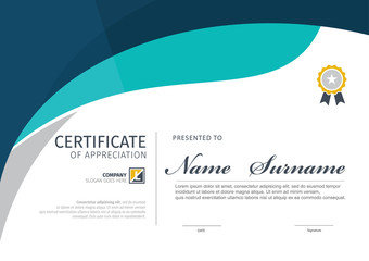 Vector template for certificate,modern diploma