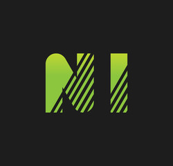 ni initial green with strip