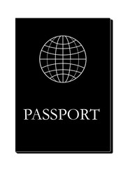 passport book icon vector