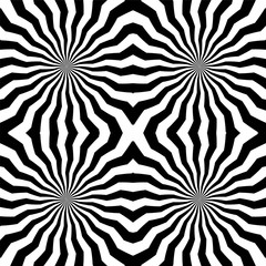 Vector Illustration. Seamless Polygonal Monochrome Stripes Pattern. Geometric Abstract Background. Suitable for textile, fabric and packaging