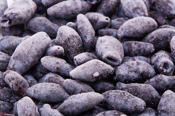 Frozen honeysuckle berries