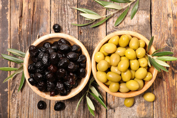 green and black olive