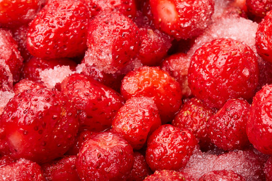 Strawberries with sugar