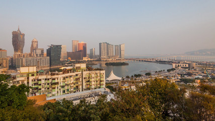Holiday in Macao -  Macau town sunset view