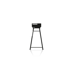 Bar chair. Vector icon.