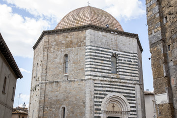 Fototapeta na wymiar Cathedral Church Baptistery, Volterra; Tuscany