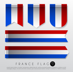 Fototapeta premium Set Of World Flag Ribbon Template : Vector Illustration