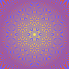 Creative Ornamental Pink Pattern. Geometric Decorative Background