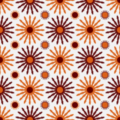 The pattern of the colored thorns