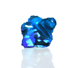 Fototapeta premium crystal stone with reflection on table