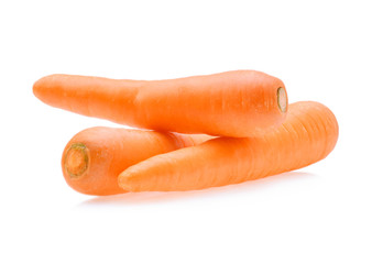 ่Carrot isolated on white