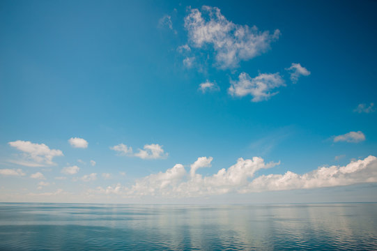 Lake Landscape With Cloud Reflections