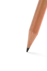 Colour pencils isolated on white background close up