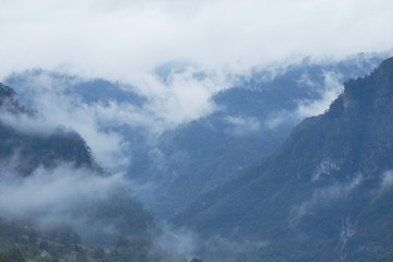 mountain scenery in Montenegro