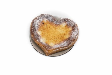 песочный пирог с абрикосами в сметанной заливке