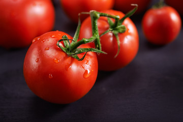 red tomatoes close up