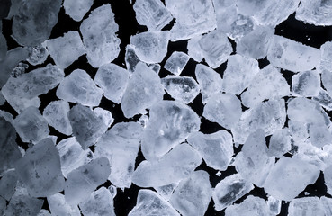 salt crystals under microscope