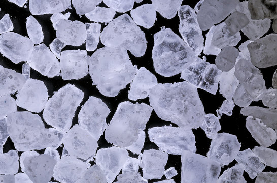 Salt Crystals Under Microscope