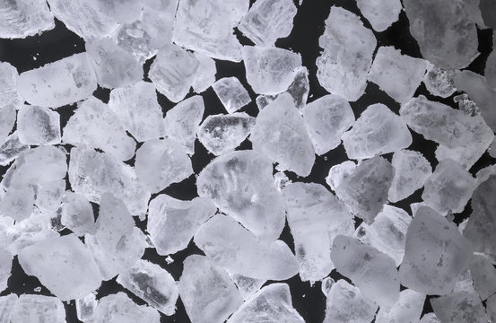 Salt Crystals Under Microscope