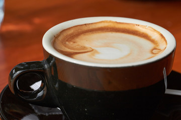 cup of coffee on the table