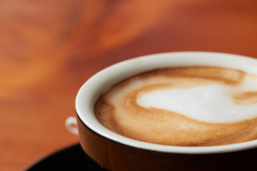 cup of coffee on the table