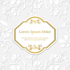 Background with chickweed (tomentosum) graphic flowers